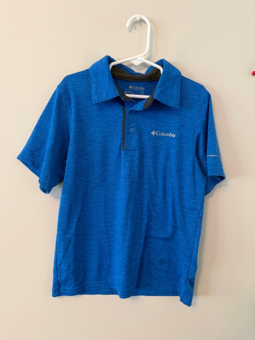 Columbia Boys' Blue Short-Sleeve Polo - Picture 1 of 3